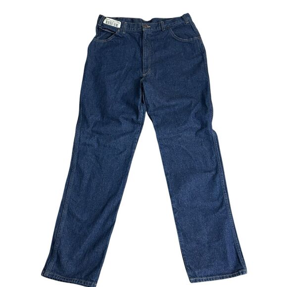 GK Other - G&K Services Jeans Men's 38X34 Cat 2 Flame Resistant 100%‎ Cotton Blue Denim VTG